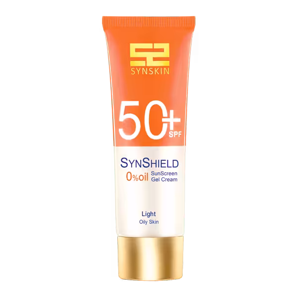 کرم ژل ضد افتاب رنگی ساین شیلد ساین اسکین برای پوست چرب  SPF 50
