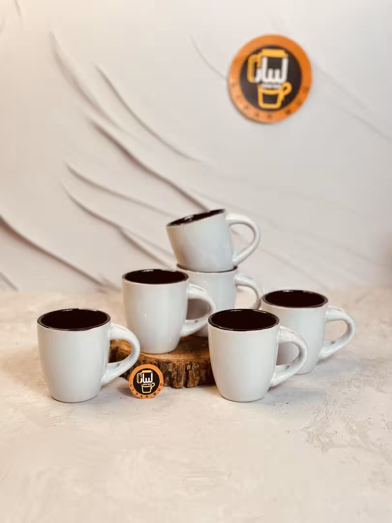 شات قهوه خوری دوبل داخل مشکی کد 2747