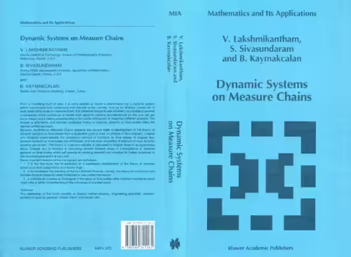 خرید و دانلود نسخه کامل کتاب Dynamic Systems on Measure Chains