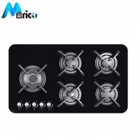 گاز رومیزی کن کد IG8509 پنج شعله شیشه مشکی