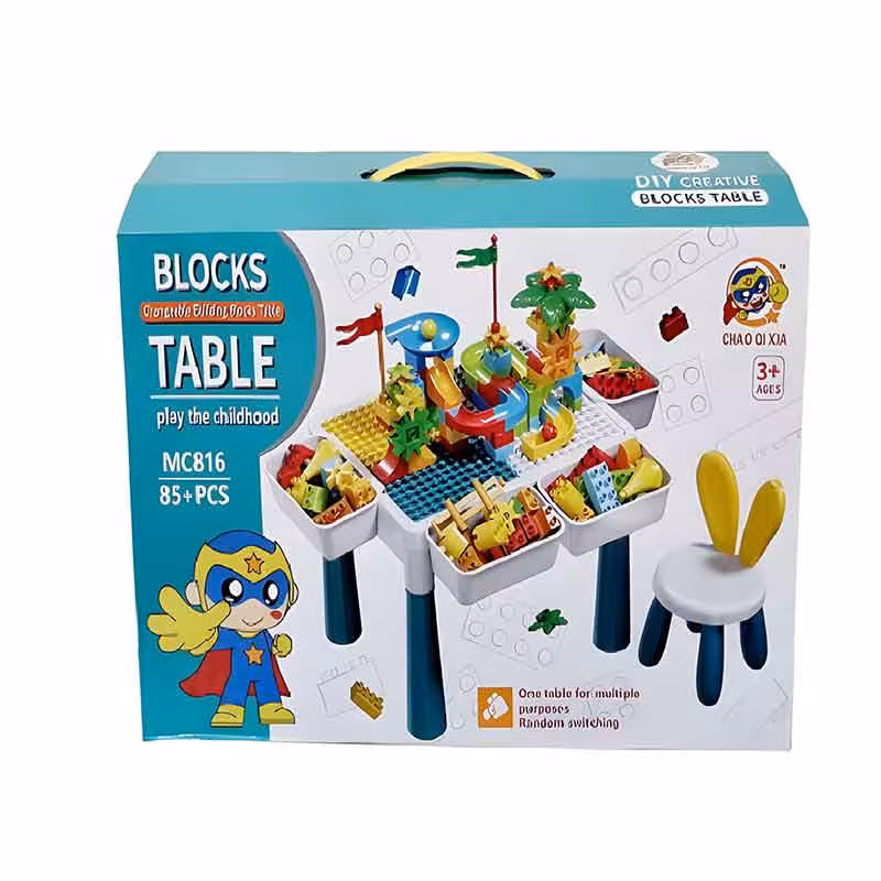 ساختنی مدل میز لگو با صندلی BLOCKS TABLE کد MC816