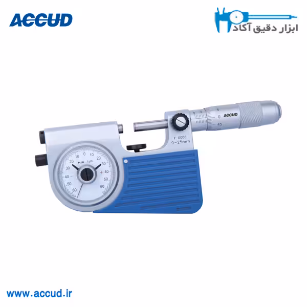 میکرومتر ساعتی 25-0 Accud (آکاد) مدل 349-001-01