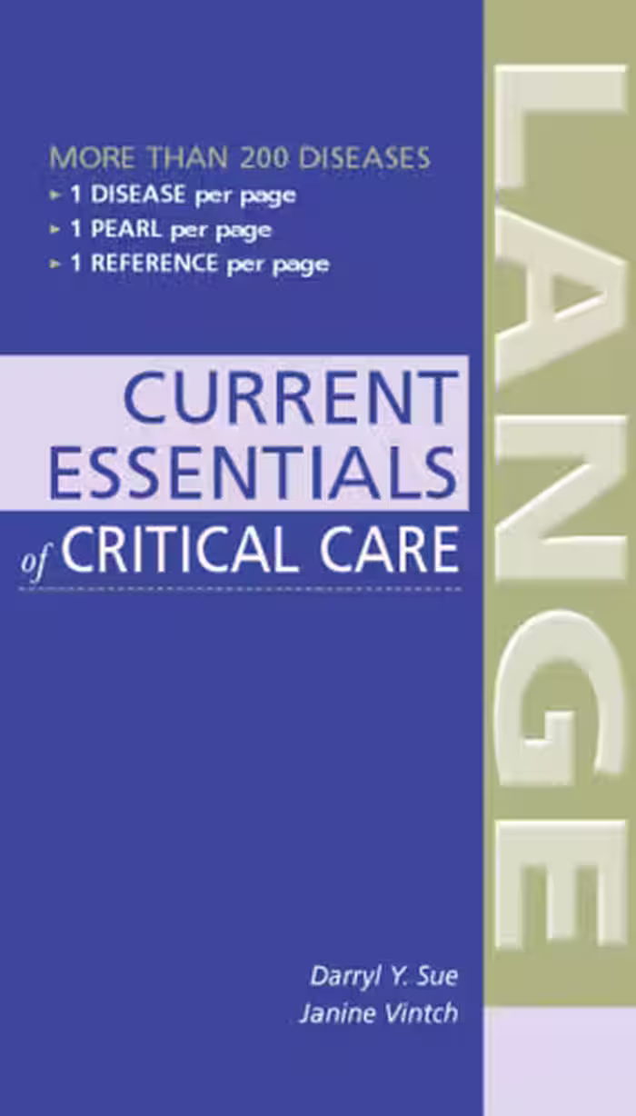خرید و دانلود نسخه کامل کتاب Current Essentials of Critical Care Sue