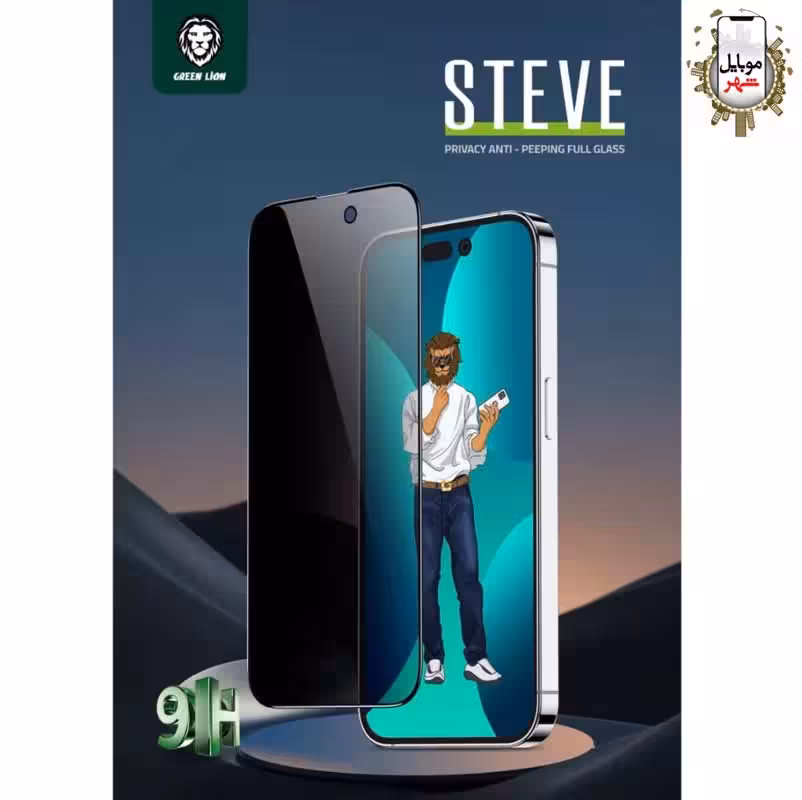 گلس استیو پرایوسی گرین مدل Green Steve Privacy Glass X/Xs/11Pro