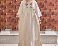 پیراهن لینن مدل ساره