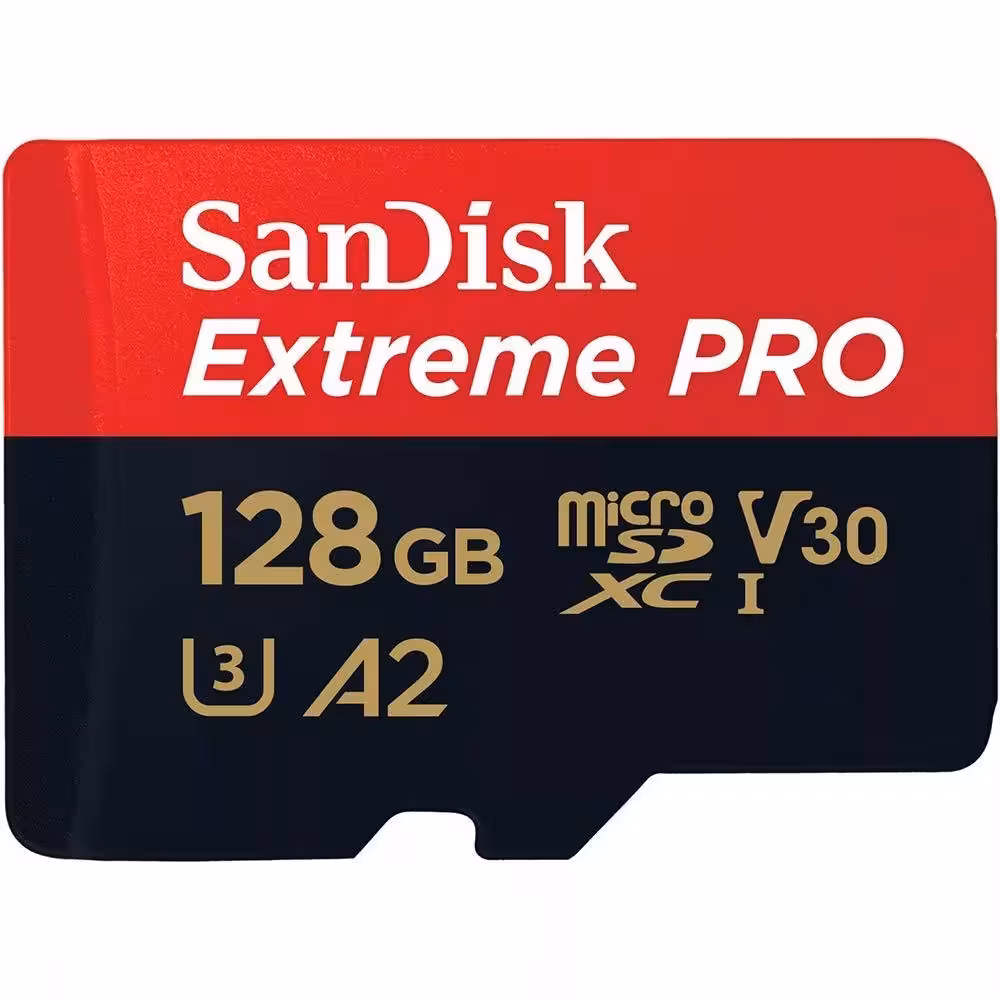کارت حافظه microSDXC سن دیسک مدل Extreme PRO کلاس A2 استاندارد UHS-I U3 سرعت 170MBs ظرفیت 128 گیگابایت به همراه آداپتور SD