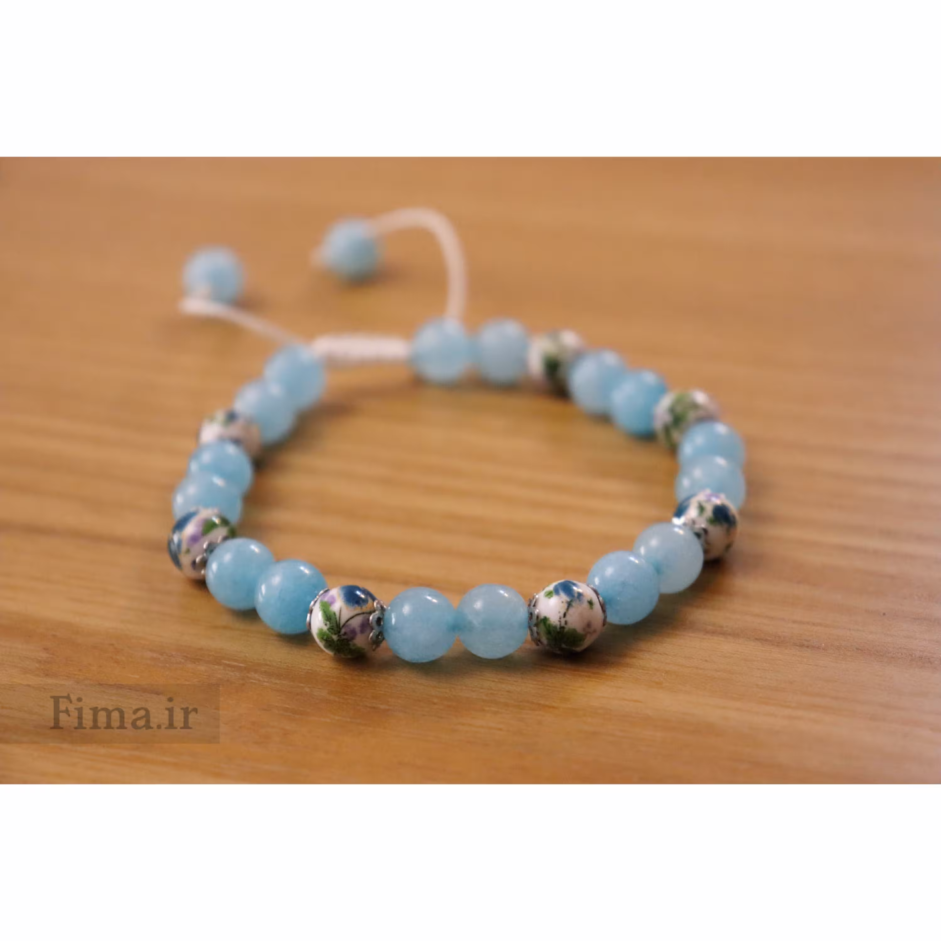 دستبند بافت سنگ جید 💙