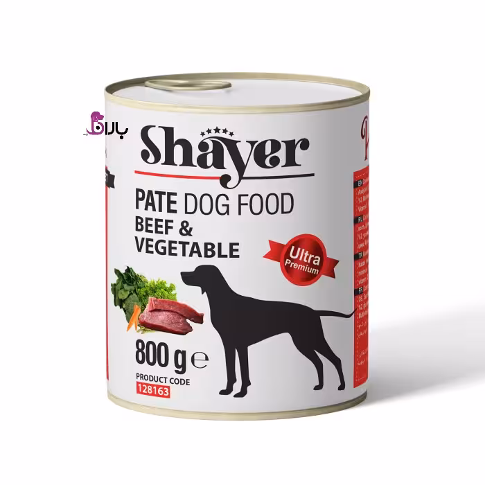 کنسرو سگ شایر پاته گوشت و سبزیجات (800 گرم)