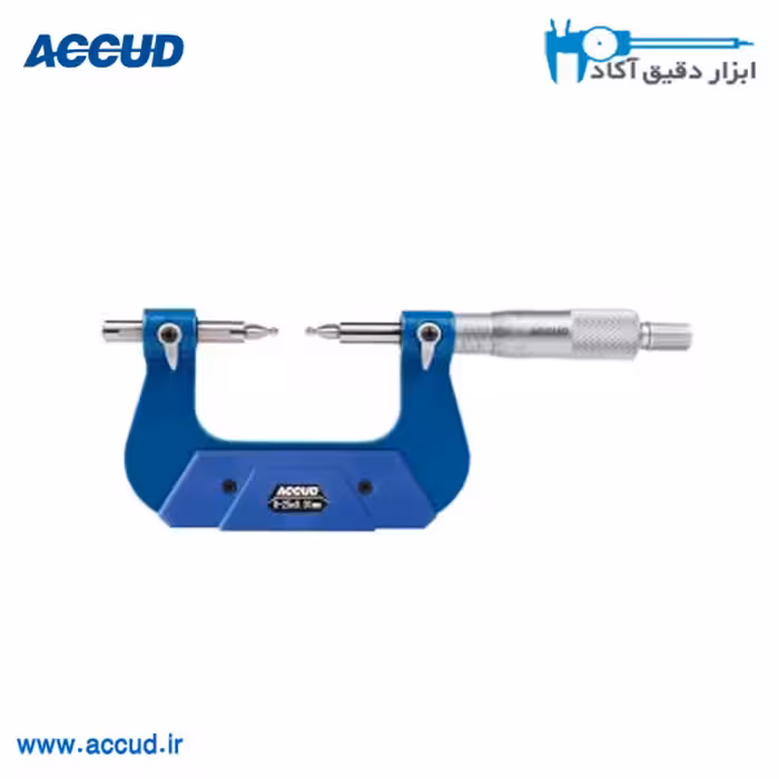 میکرومتر ورنیه 50-25 میلی متر مخصوص دنده Accud (اکیود اتریش) مدل 345-002-01