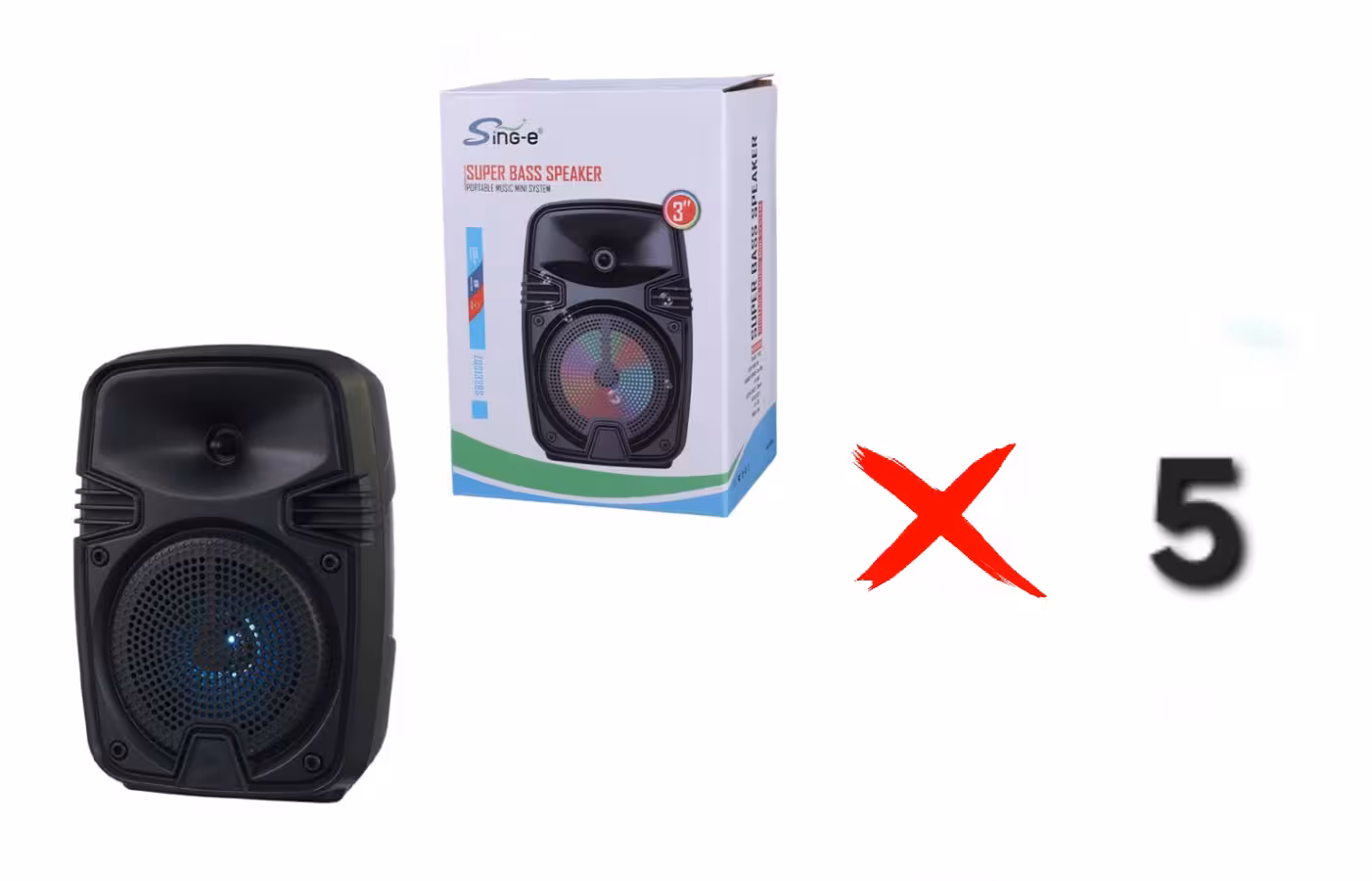 اسپیکر بلوتوثی سینگ ای ZQS1328S سبد 5 عددی