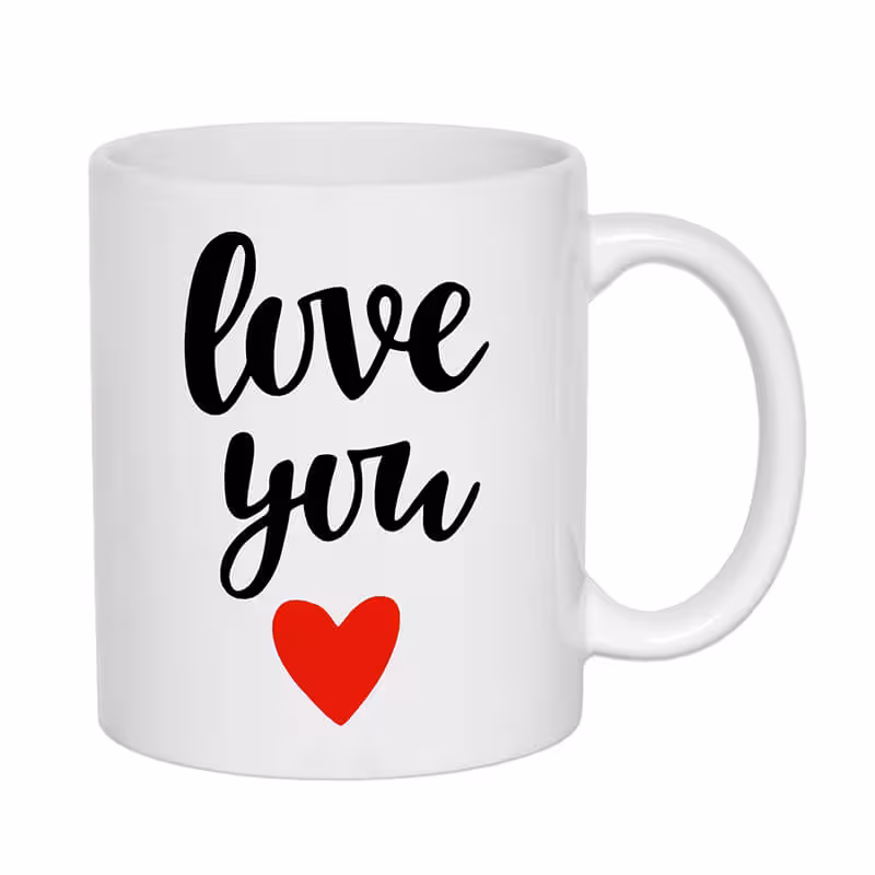 خرید و قیمت ماگ طرح Love You کد 1433