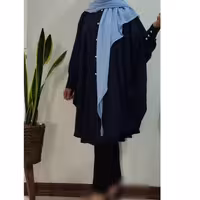 مانتو  بارداری و شیردهی کد 1 کرپ الیزه سرمه ای تیره
