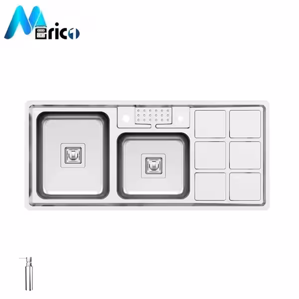 سینک کن کد S45-8031 توکار دو لگنه