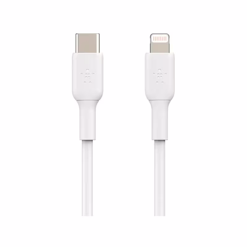 کابل USB-C به لایتنینگ بلکین مدل CAA003bt1MWH طول 1 متر