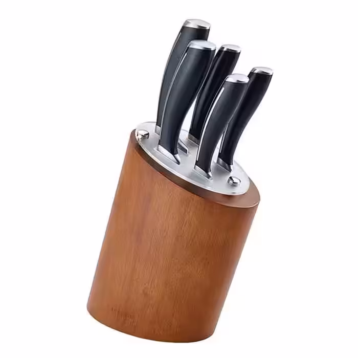 ست چاقوی آشپزخانه استیل پایه دار 6 پارچه کارال مدل روما