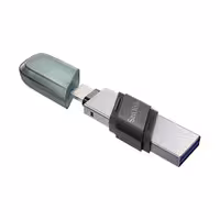 فلش مموری سن دیسک مدل IXPAND FLIP ( USB / LIGHTNING ) ظرفیت 128 گیگابایت - فروشگاه اینترنتی پروتاچ
