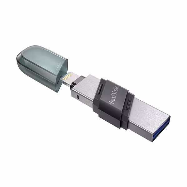 فلش مموری سن دیسک مدل IXPAND FLIP ( USB / LIGHTNING ) ظرفیت 128 گیگابایت - فروشگاه اینترنتی پروتاچ