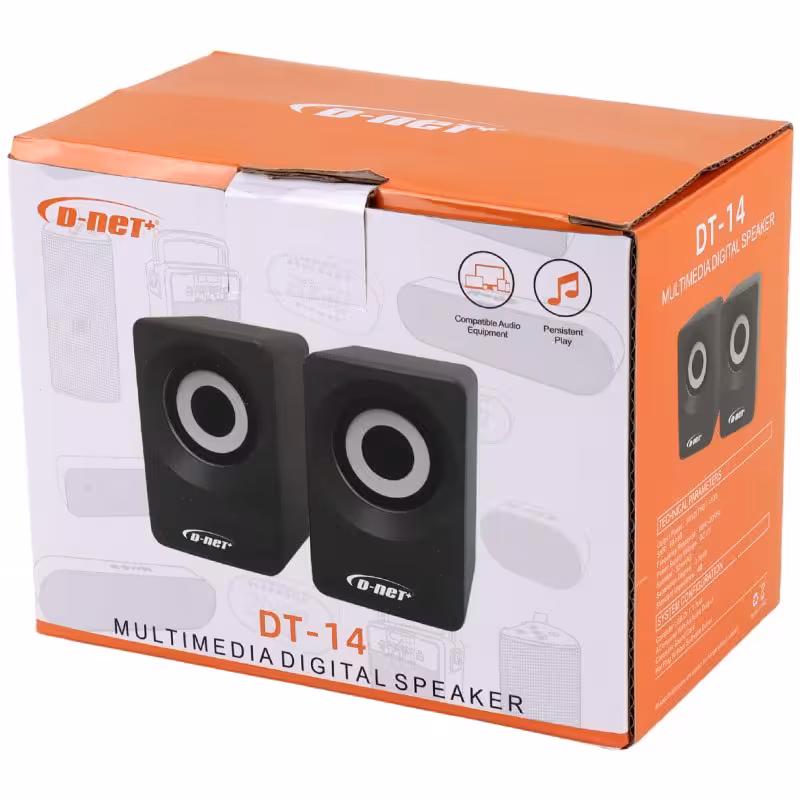 اسپیکر دوتیکه لپ تاپی دی نت D-NET DT-14