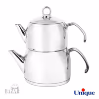 کتری و قوری استیل لوله دار یونیک کد 7276