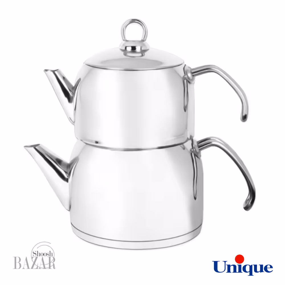 کتری و قوری استیل لوله دار یونیک کد 7276