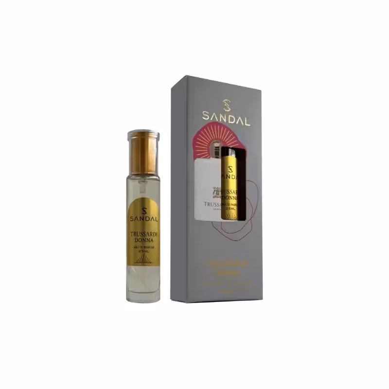 عطر جیبی زنانه صندل تروساردی دونا SANDAL حجم 25 میل