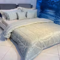 روتختی مخمل طلاکوب فیروزه ای