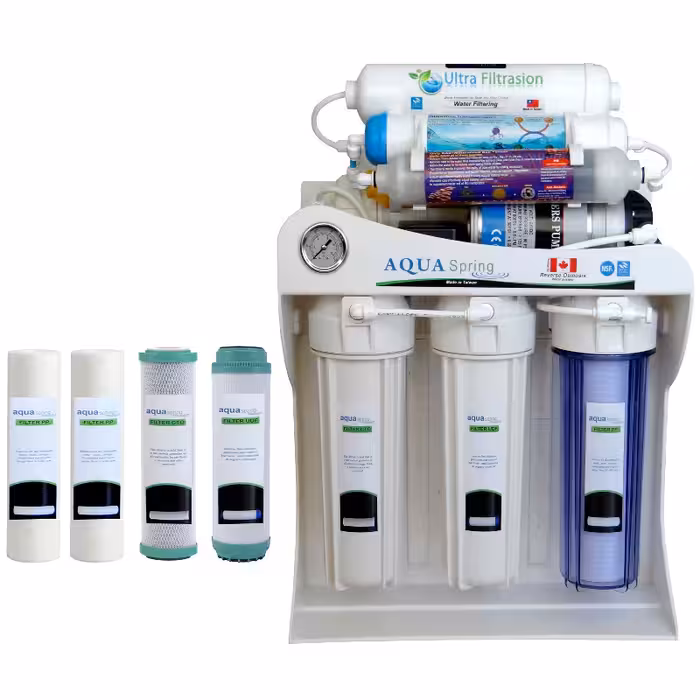 دستگاه تصفیه کننده آب آکوآ اسپرینگ مدل UF-SF4000 به همراه فیلترمجموعه 3 عددی
