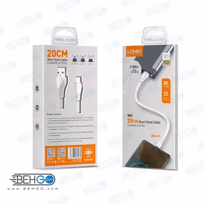 کابل شارژر تایپ سی الدینیو مدل LDNIO LS550 اصلی