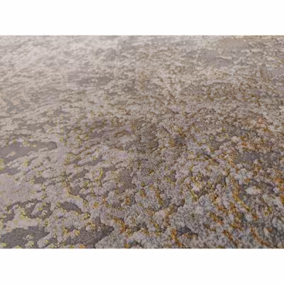 فرش ماشینی زمرد مشهد طرح پتینه مدل AN013 زمینه نقره ای