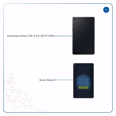 برچسب پوششی ماهوت مدل Imam Reza مناسب برای تبلت سامسونگ Galaxy Tab A 8.0 2019 T290
