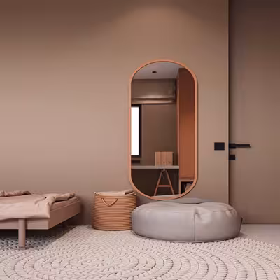 آینه مدل قدی چوبی طرح سرو کد w-150