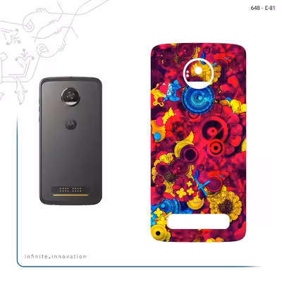 برچسب پوششی ماهوت مدل Vector Flower Garden Digital Art مناسب برای گوشی موبایل موتورولا Moto Z