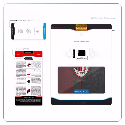 برچسب پوششی ماهوت مدل AC-Milan مناسب برای تبلت اپل iPad mini 2012 A1455