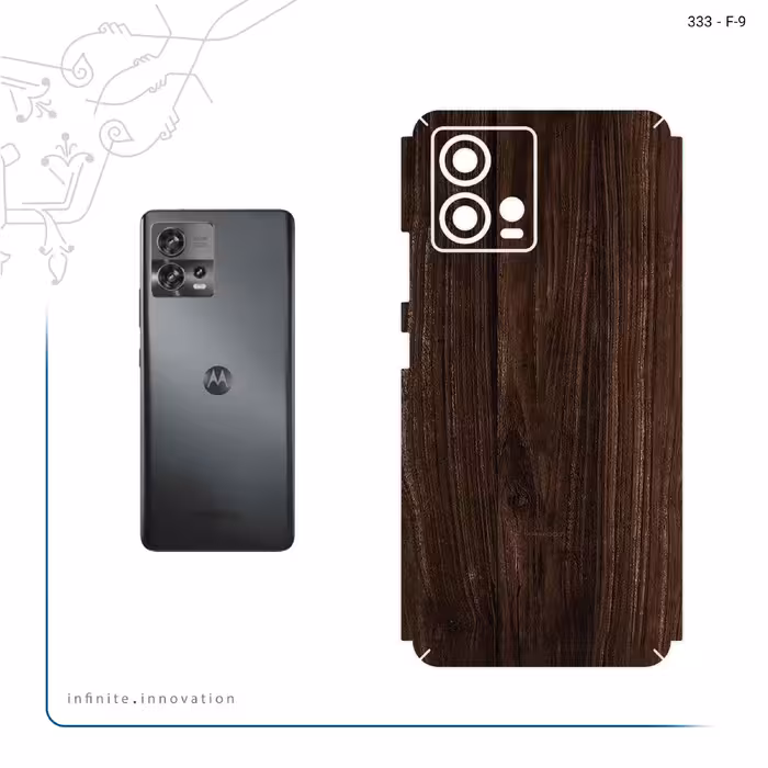 برچسب پوششی ماهوت مدل Dark_Walnut_Wood مناسب برای گوشی موبایل موتورولا Edge 30 Fusion
