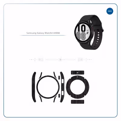 برچسب ماهوت طرح Burned Wood مناسب برای ساعت هوشمند سامسونگ Watch4 44mm