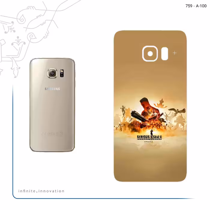 برچسب پوششی ماهوت مدل Serious Sam Game Series مناسب برای گوشی موبایل سامسونگ Galaxy S6 Edge Plus