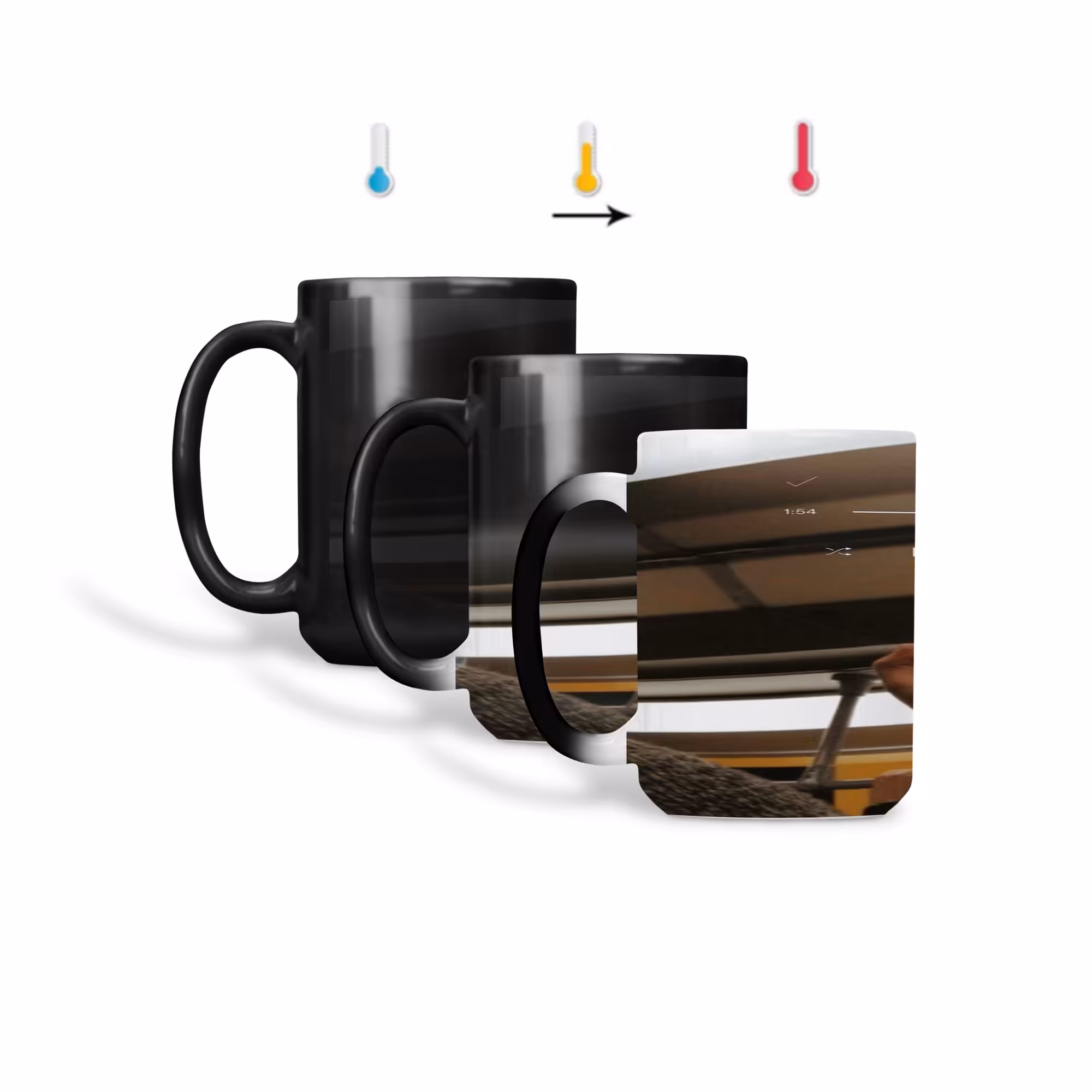 ماگ حرارتی طرح گرافیکی موزیک 