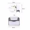 ست کابینت و روشویی آزالیا مدل میلانا60B به همراه آینه و باکس