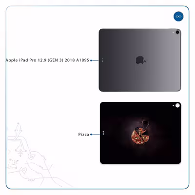 برچسب پوششی ماهوت مدل Pizza مناسب برای تبلت اپل iPad Pro 12.9 (GEN 3) 2018 A1895