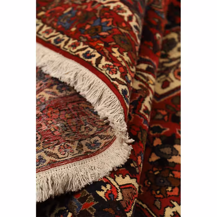 فرش دستبافت قدیمی شش متری مدل بختیاری کد 141211