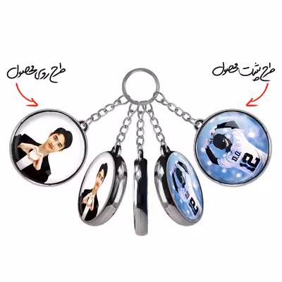 جاکلیدی خندالو طرح دی.او گروه اکسو EXO مدل دوطرفه کد 1337113364