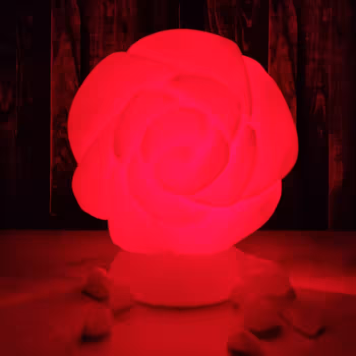 آباژور سنگ نمک مدل گل برجسته کد 03