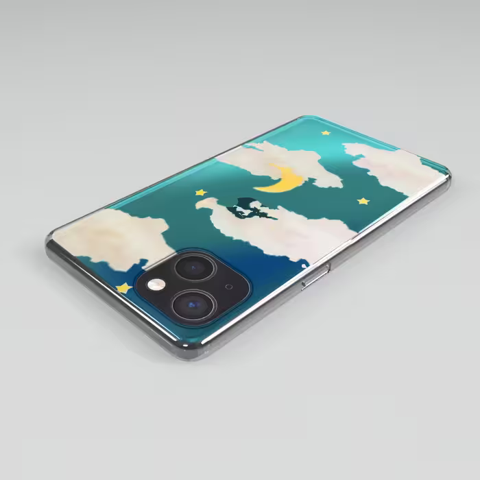 کاور لاین کینگ مدل هولوگرامی ابر وماه مناسب برای گوشی موبایل اپل IPhone 13