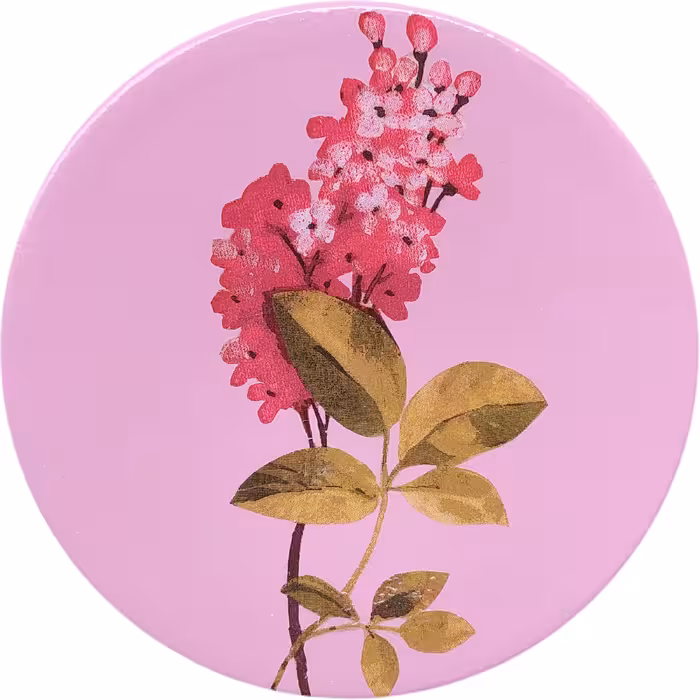 بشقاب دیوارکوب سفالی مدل گل کد 8