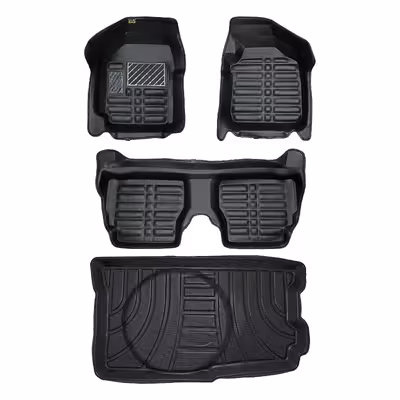 کفپوش پنج بعدی خودرو پانیذ مدل EVA01 مناسب برای پراید 111 به همراه کفپوش صندوق