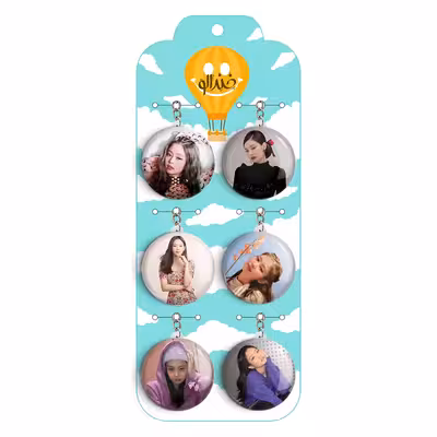 جاکلیدی خندالو طرح جنی گروه موسیقی بلک پینک کد 220A مجموعه 6 عددی 