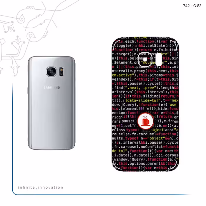 برچسب پوششی ماهوت مدل Programming 1 مناسب برای گوشی موبایل سامسونگ Galaxy S7