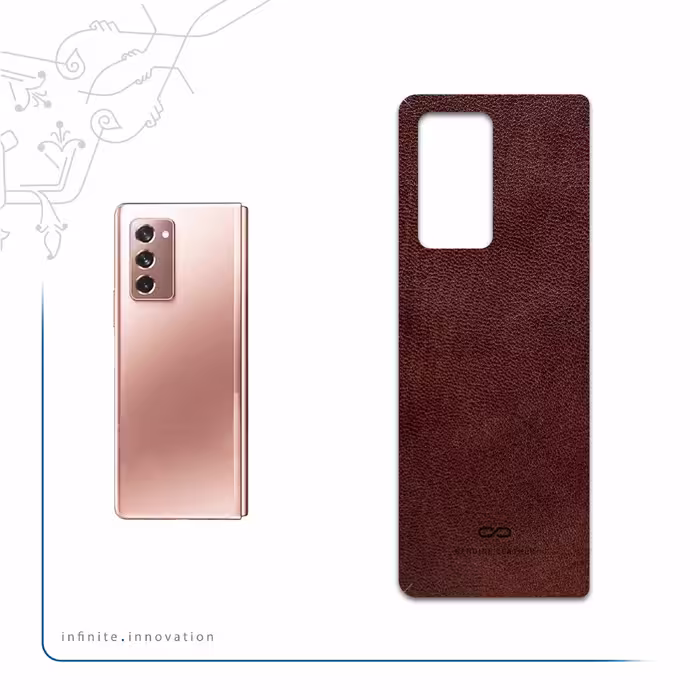 برچسب پوششی ماهوت مدل Natural-Leather مناسب برای گوشی موبایل سامسونگ Galaxy Z FOLD 2
