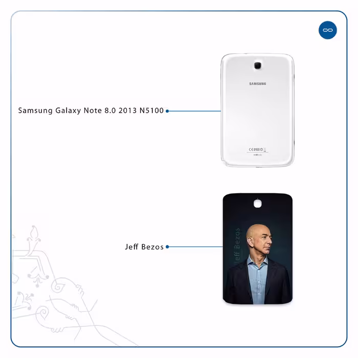 برچسب پوششی ماهوت مدل Jeff Bezos مناسب برای تبلت سامسونگ Galaxy Note 8.0 2013 N5100