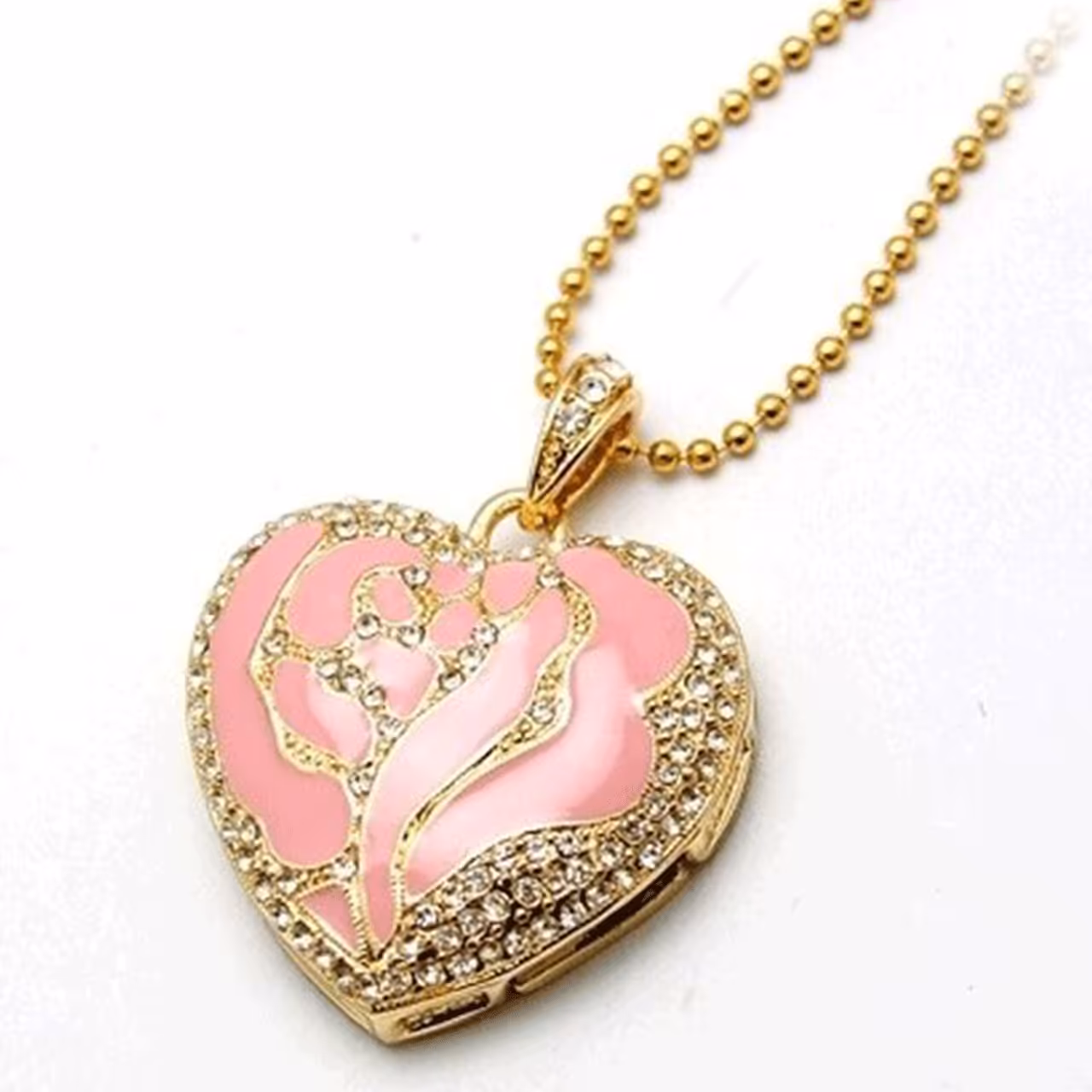 فلش مموری طرح قلب نگین دار مدل UL-Heart02 ظرفیت 32 گیگابایت